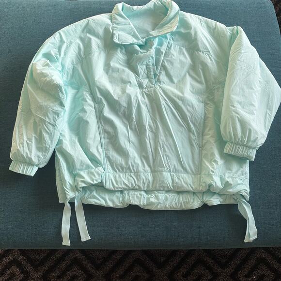 NEW Free People Movement Faye Puffer Pullover Jacket Sz S Blue Water Resistant - Picture 2 of 8